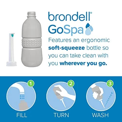Brondell GoSpa Travel Bidet GS-70 Portable Peri Bottle 400ml (13.5 Fl Oz) | Postpartum & Perineal Care thumbnail 2