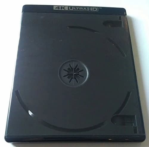 Viva Elite Black DVD & Blu-ray Replacement Case | 2 Discs, 4K UltraHD, Durable Plastic (172x135x12.5mm) thumbnail 1