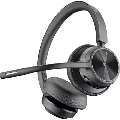 Poly Voyager 4320 UC Wireless Headset with Boom Mic | 24-Hour Talk Time, Bluetooth 5.2, USB-A Adapter thumbnail 2