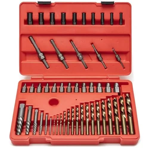 NEIKO 55-Piece Master Screw Extractor Set | 5/64" to 1/2" Multi Spline, Spiral, Nut Extractors | Stripped Screws, Studs, Fittings Extraction thumbnail 1