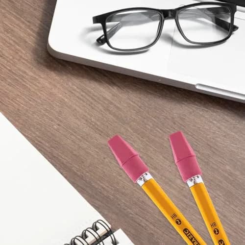 BAZIC Products Pink Pencil-Top Eraser Caps, 20 Count, 2-Pack | Soft, PVC-Free, Latex-Free for School & Office thumbnail 6