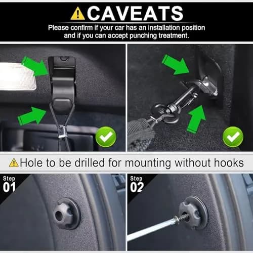 Amiss Cargo Net 35.4x15.8 Inch | Stretchable Exterior Accessories for SUVs, Cars & Trucks thumbnail 5