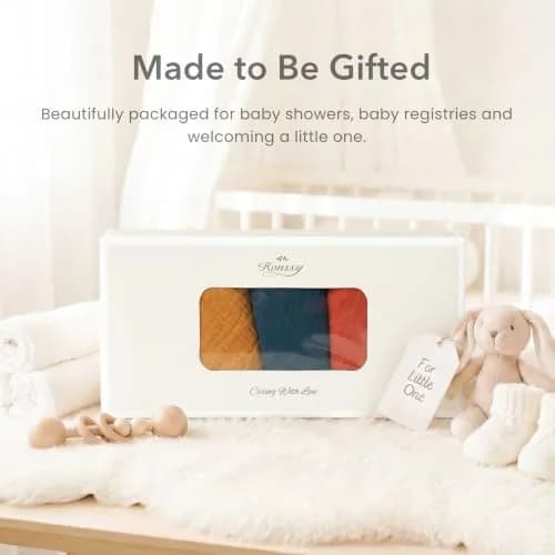 Konssy Baby Muslin Bandana Bibs 10 Pack | 6-Layer Organic Cotton, Adjustable, Soft & Absorbent for Drooling & Teething (One Size) thumbnail 5