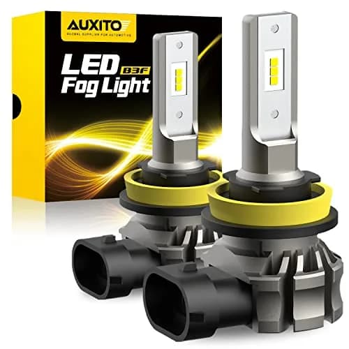 AUXITO H11/H8/H16 LED Fog Light Bulbs 6000 Lumens 6500K Cool White | 300% Brighter Than Halogen thumbnail 1
