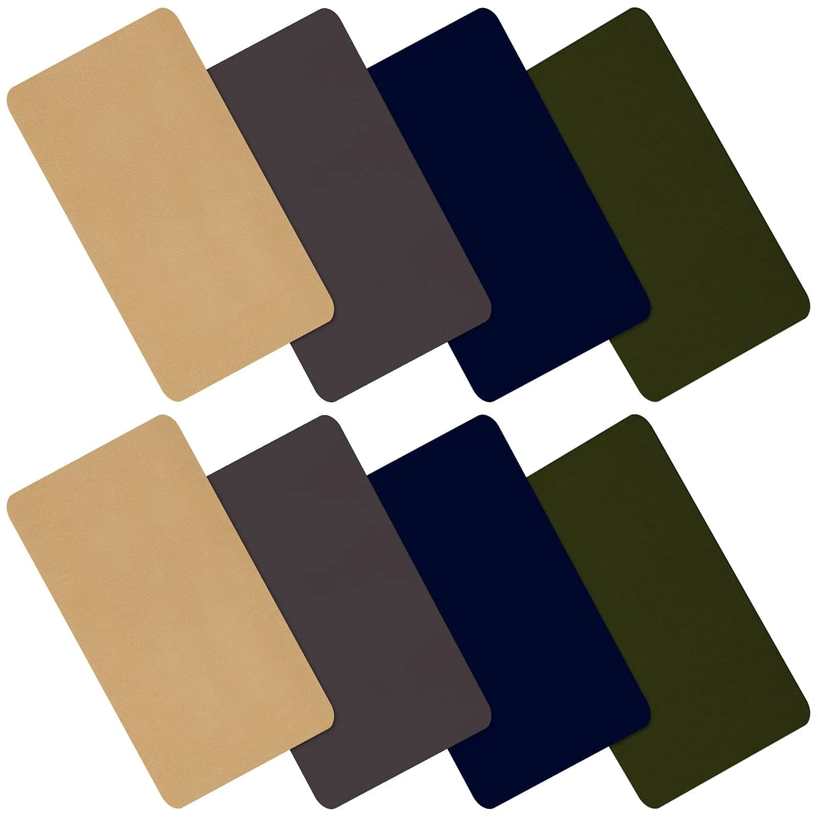 WILLBOND Nylon Repair Patch 20 x 10 cm | Waterproof Self-Adhesive for Clothing & Outdoor Gear — Dark Blue, Dark Gray, Khaki, Army Green