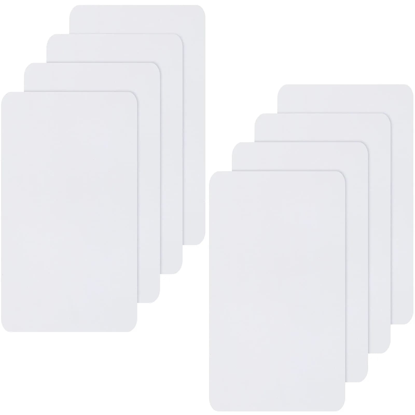 WILLBOND Nylon Repair Patch 8 Pieces | Waterproof Self-Adhesive for Clothing & Outdoor Gear — White