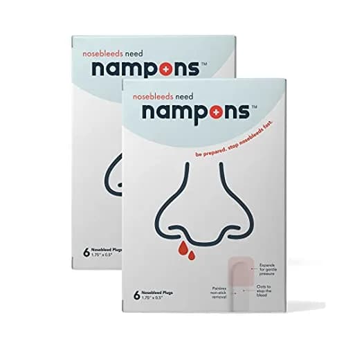 Nampons Nosebleed Stoppers 12 Strips | Fast Clotting, Portable, Trusted by Doctors thumbnail 1