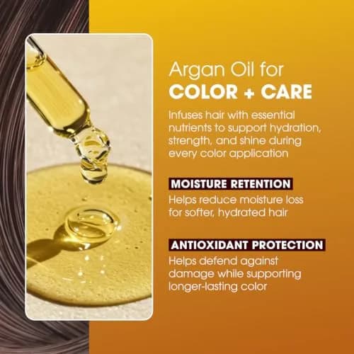 One 'N Only Permanent Hair Color & Dye, 5CP Light Cappuccino Brown, 3 oz | Rich, True Tones with Argan Oil (120 chars) thumbnail 5