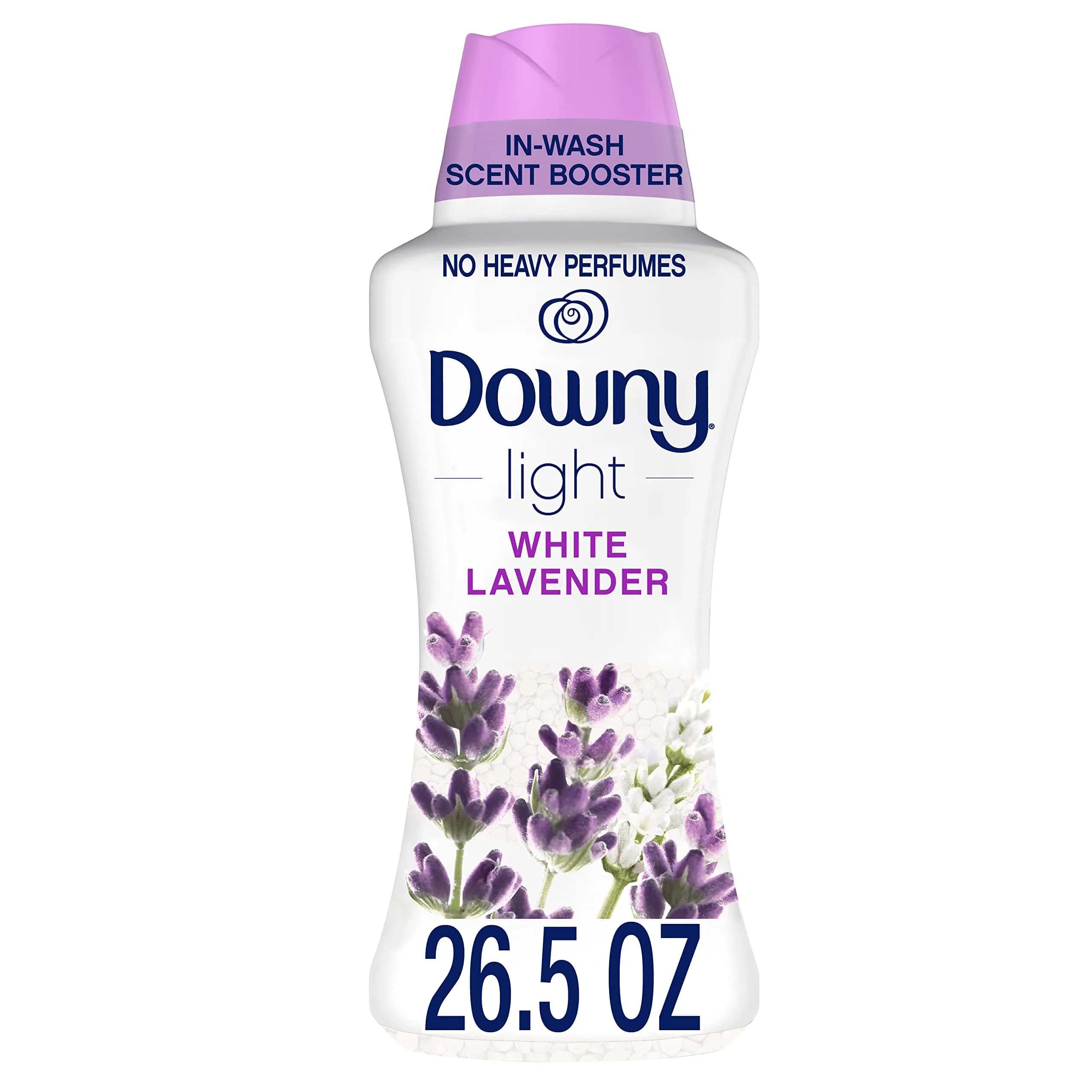Downy White Lavender Scent Booster Beads for Washer, 26.5 Oz (751g) | Light Fragrance, Long-Lasting Freshness - main product image