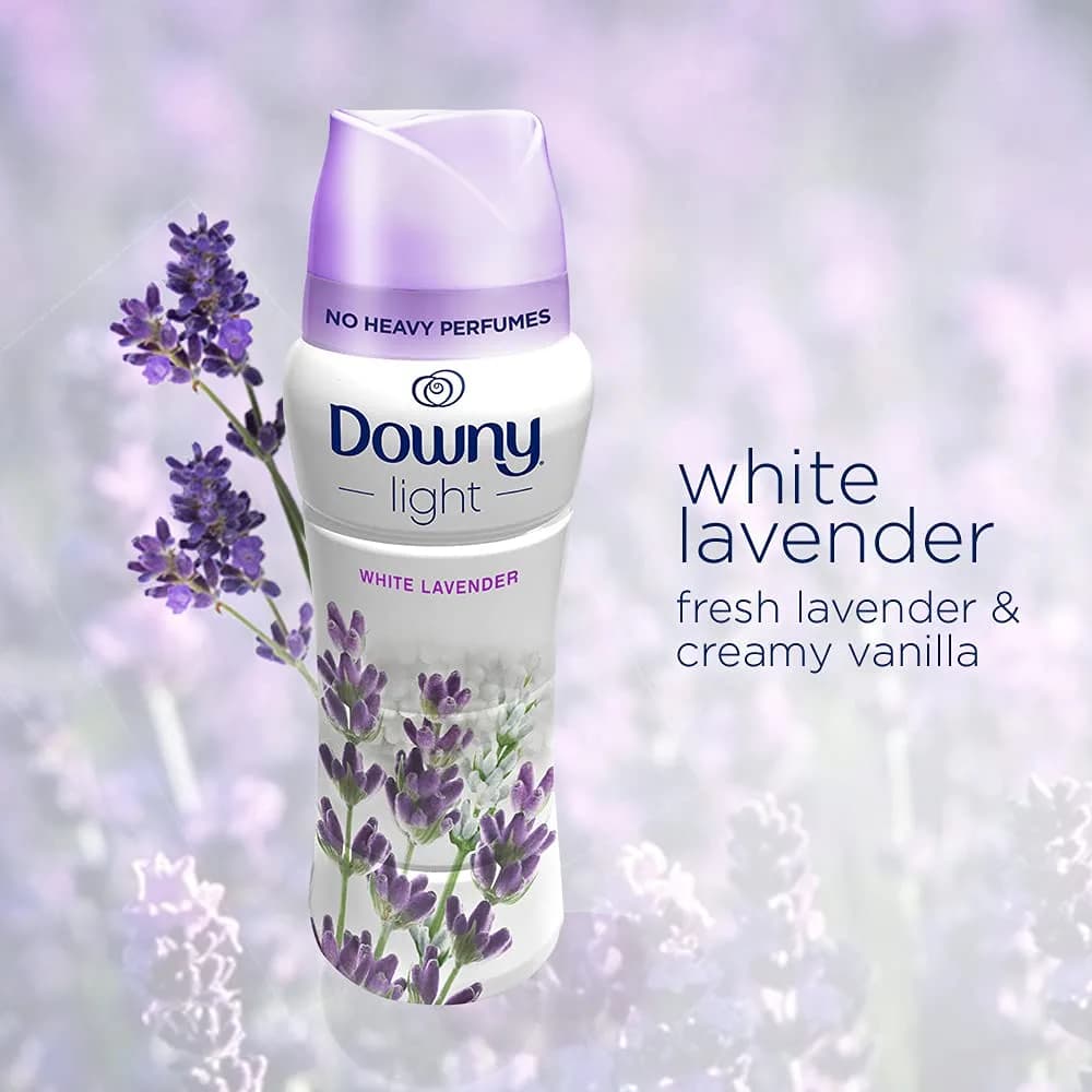 Downy White Lavender Scent Booster Beads for Washer, 26.5 Oz (751g) | Light Fragrance, Long-Lasting Freshness - view 7