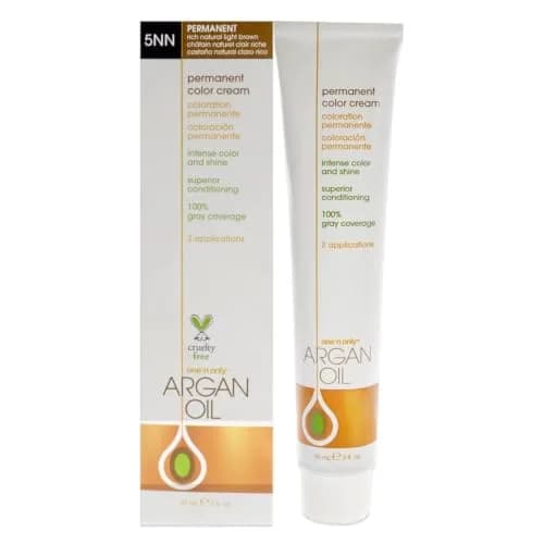 One 'N Only Permanent Hair Color & Dye 5NN Rich Natural Light Brown 3 oz | Deep, Accurate Tones with Gray Coverage thumbnail 1