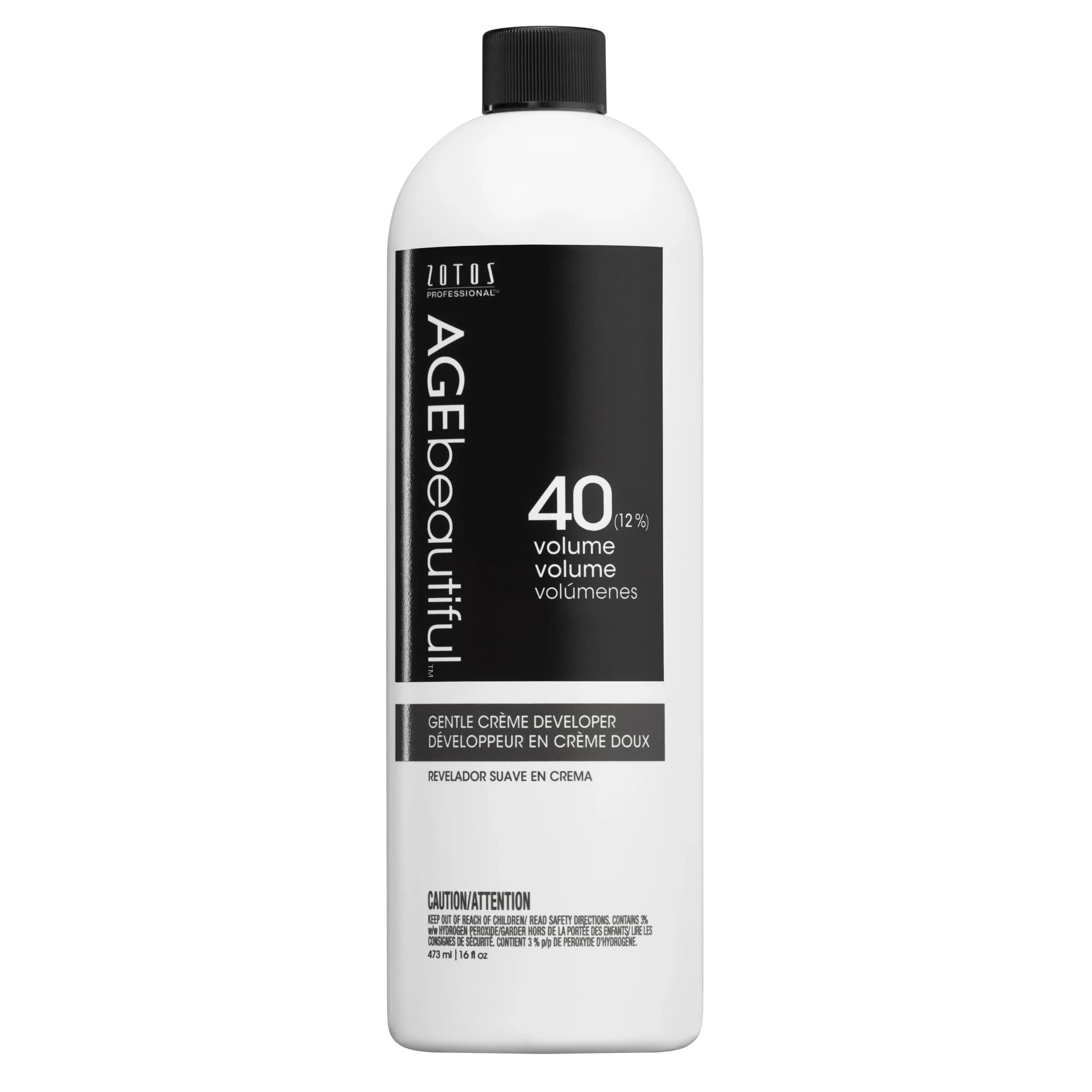 AgeBeautiful 40 Volume Hair Developer Cream 16 Fl Oz | Gentle Formula for Long-Lasting Color