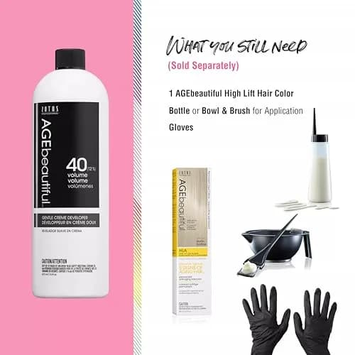 AgeBeautiful 40 Volume Hair Developer Cream 16 Fl Oz | Gentle Formula for Long-Lasting Color thumbnail 5