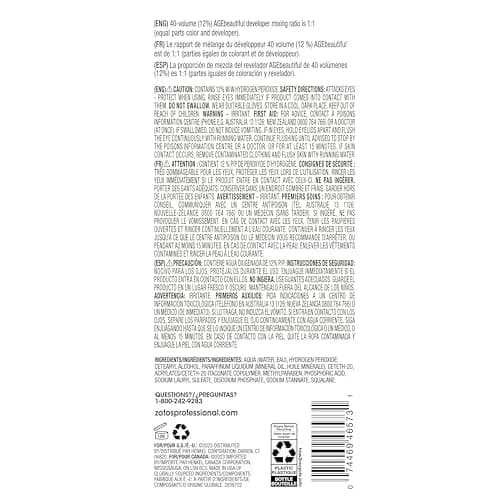 AgeBeautiful 40 Volume Hair Developer Cream 16 Fl Oz | Gentle Formula for Long-Lasting Color thumbnail 8
