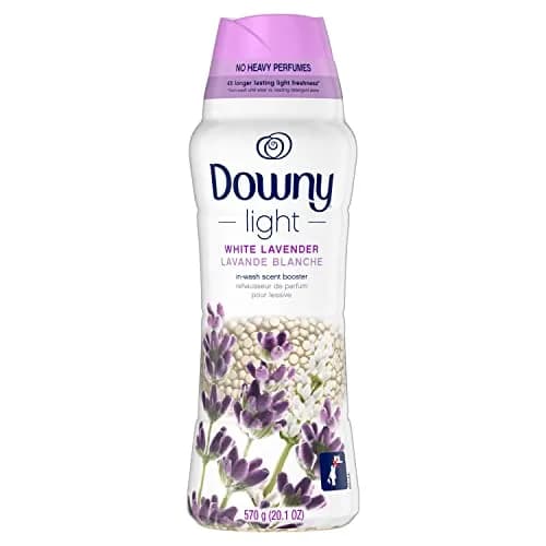 Downy Light Laundry Scent Booster Beads White Lavender 569g (20.1 oz) | Light Scent, Long-Lasting Freshness thumbnail 1