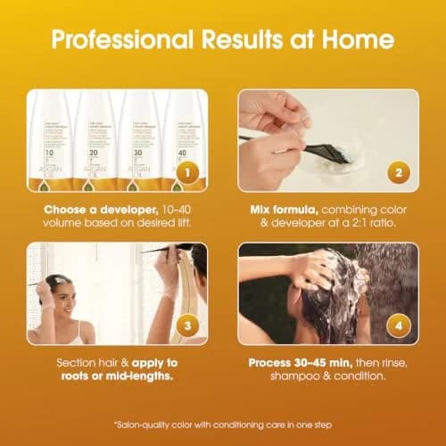 One 'N Only Permanent Hair Color & Dye, 9G Very Light Golden Blonde, 3 oz | Rich, Accurate Tones with Argan Oil (90c) thumbnail 7