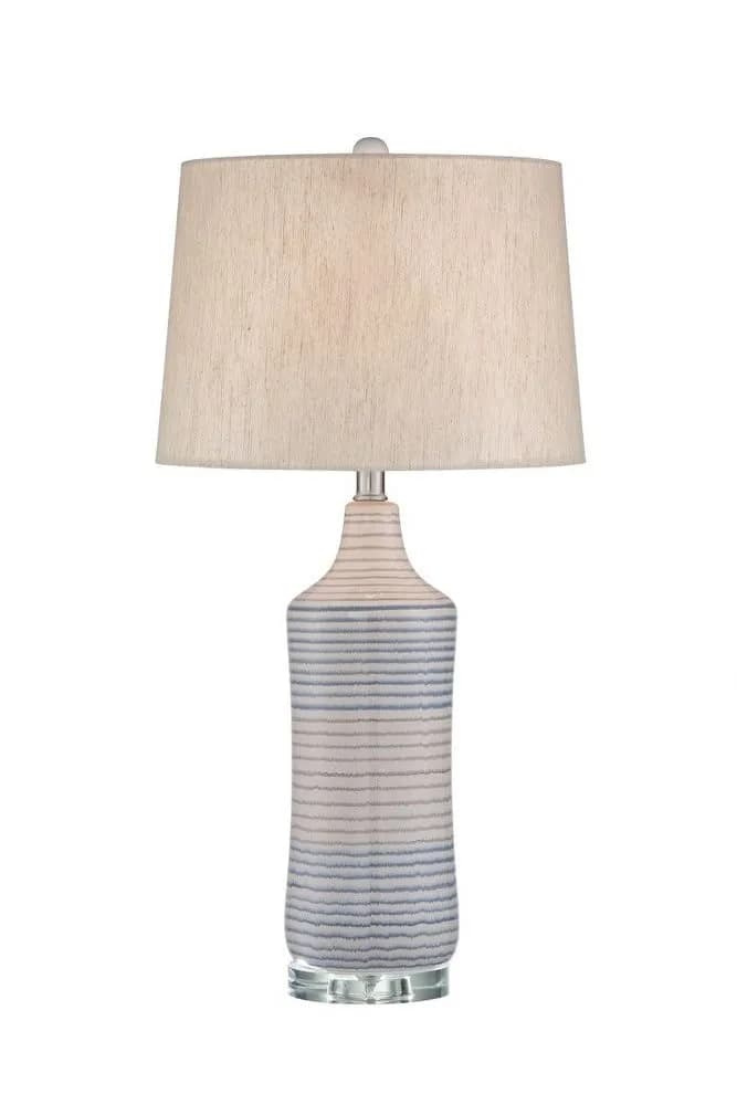 Lite Source Table Lamp, Ceramic Body & Linen Shade, Type A 150W | Modern Indoor Lighting