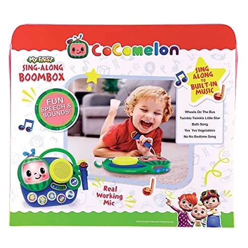 eKids Cocomelon Toy Singalong Boombox with Microphone and Built-in Music | Toddler Musical Toy for Fans of Cocomelon (10.63 x 2.24 x 8.7 inches) thumbnail 8