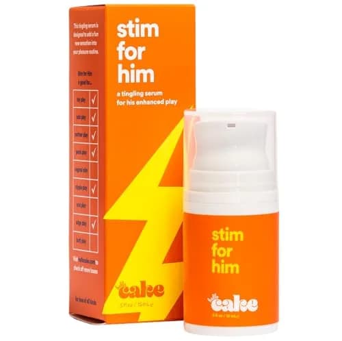 cake Stim for Him 0.5 Fl Oz | Tingling Arousal Serum for Men, Made in USA thumbnail 1