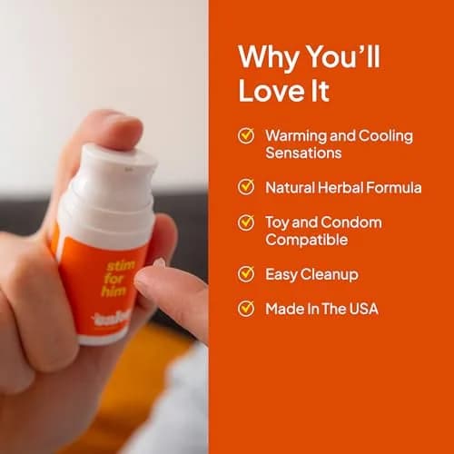 cake Stim for Him 0.5 Fl Oz | Tingling Arousal Serum for Men, Made in USA thumbnail 4