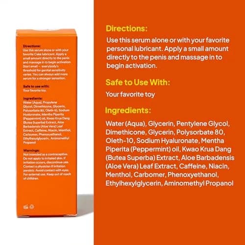 cake Stim for Him 0.5 Fl Oz | Tingling Arousal Serum for Men, Made in USA thumbnail 2