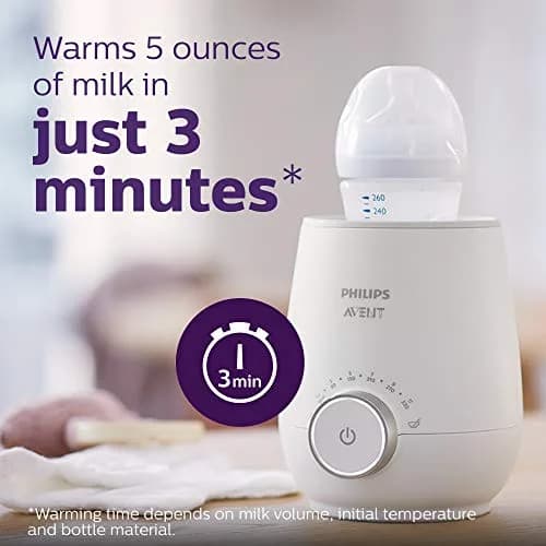Philips Avent Warming Bundle with Anti-Colic Baby Bottle 4oz | Fast, Safe Milk Warming for Newborns thumbnail 1