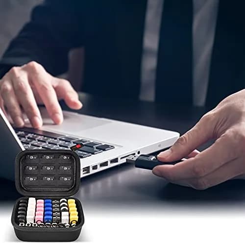 Comecase USB Flash Drive Case, Holds 44 USB Drives and 9 SD Cards | Organized Storage for Digital Devices thumbnail 6