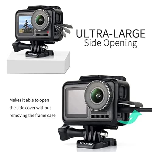 YALLSAME Frame Case for DJI Osmo Action 1 with Cold Shoe Mount | 68g (2.4 oz) Lightweight Polymer thumbnail 3