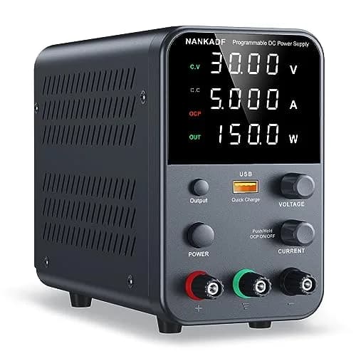 NANKADF 30V 5A Black Bench Power Supply | Precise Encoder Knob & USB Fast Charging thumbnail 8