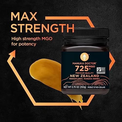 Manuka Doctor MGO 725+ Manuka Honey 8.75 oz | Pure New Zealand Honey, Raw & Non-GMO thumbnail 5