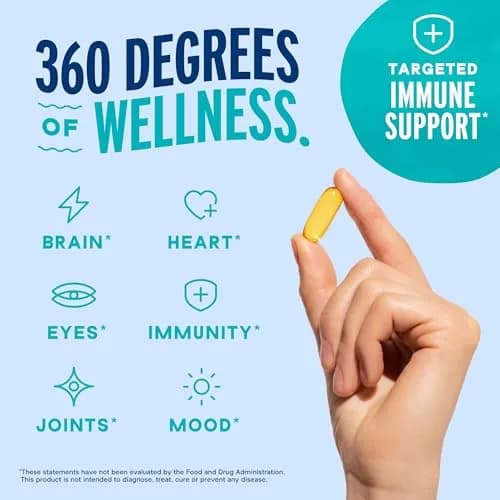 Oceanblue Omega-3 2100 with Vitamin D3-180 Softgels | Triple Strength EPA DHA DPA Support thumbnail 4