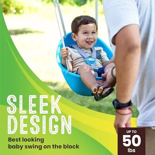 Swurfer Coconut Toddler Swing 50 lbs | Comfortable & Safe for Babies & Toddlers thumbnail 3