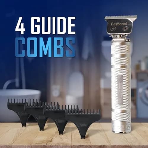 XTREME Rechargeable Zero-Gapped T-Blade Trimmer with 3 Guide Combs | 90 Min Cordless Use thumbnail 7
