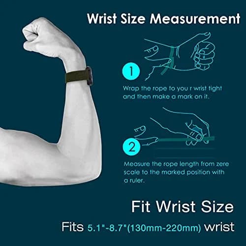 Abanen 22mm Woven Nylon Watch Band for Garmin Fenix 8/epix Pro/Fenix 7/6/5 47mm, Instinct 3 45mm | Quick Dry Sport Wristband Strap thumbnail 6