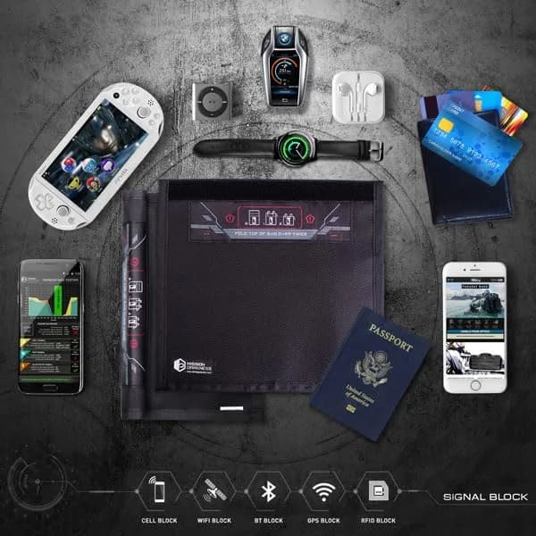 Mission Darkness Non-Window Faraday Bag for Phones 2-Pack | Signal Blocking, Military Grade, Digital Privacy (70-120 chars) thumbnail 9