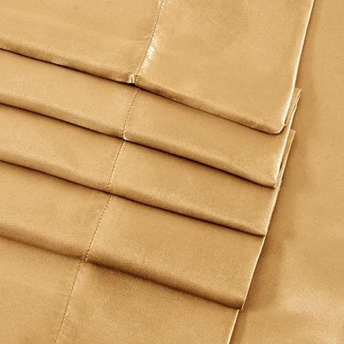 SiinvdaBZX 4Pcs Satin Sheet Set California King Size | Luxurious Silky Soft Bed Sheets thumbnail 5
