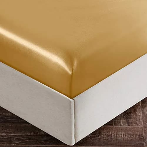 SiinvdaBZX 4Pcs Satin Sheet Set California King Size | Luxurious Silky Soft Bed Sheets thumbnail 6