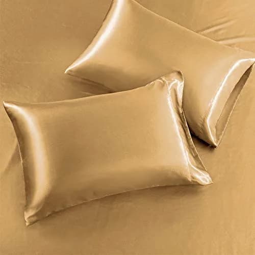 SiinvdaBZX 4Pcs Satin Sheet Set California King Size | Luxurious Silky Soft Bed Sheets thumbnail 3