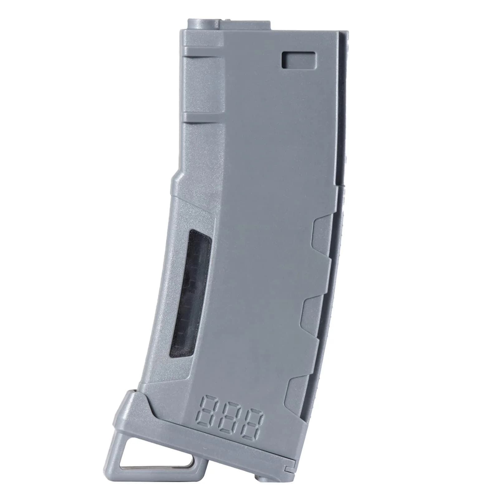 Lancer Tactical Airsoft M4 M16 Series Polymer 130 Round Capacity Transparent Window High Speed MidCap Airsoft Magazine | Impact-Resistant, Made in Taiwan