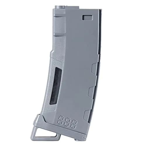 Lancer Tactical Airsoft M4 M16 Series Polymer 130 Round Capacity Transparent Window High Speed MidCap Airsoft Magazine | Impact-Resistant, Made in Taiwan thumbnail 1