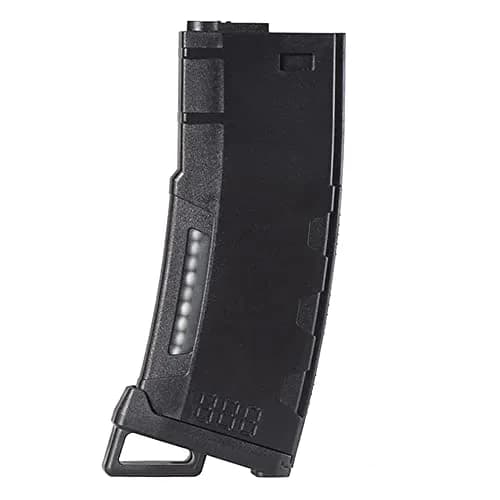 Lancer Tactical Airsoft M4 M16 Series Polymer 130 Round Capacity Transparent Window High Speed MidCap Airsoft Magazine | Impact-Resistant, Made in Taiwan thumbnail 3