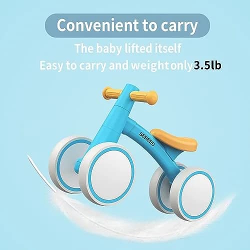 SEREED Baby Balance Bike 6.7 inch Wheels | Aluminum Alloy Frame for 12-24 Months Toddlers thumbnail 5