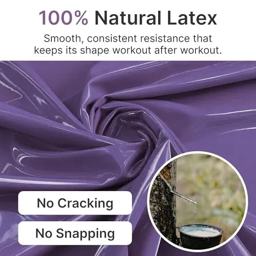 TechStone Resistance Bands Set – 5 Levels Loop Exercise Bands for Men & Women, Elastic Workout Bands for Home Gym, Training, Yoga & Fitness, Carry Bag Included (Purple) thumbnail 3