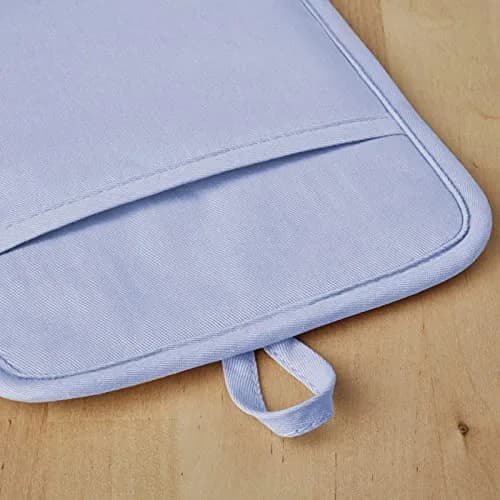 KitchenAid Ribbed Soft Silicone Pot Holder 2-Pack Set, Lavender Cream Purple, 18x23 cm (7"x9") | Heat Resistant Up to 500°F thumbnail 4