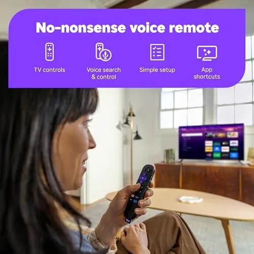 Roku Streaming Stick 4K with Voice Remote - HDR10+ & Dolby Vision | Long-Range Wi-Fi thumbnail 6
