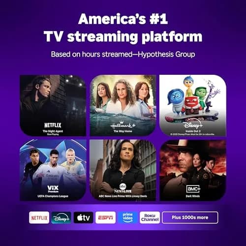 Roku Streaming Stick 4K with Voice Remote - HDR10+ & Dolby Vision | Long-Range Wi-Fi thumbnail 2
