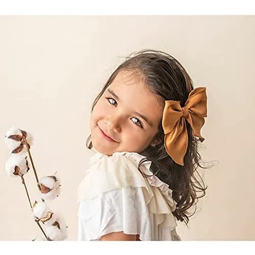 Sugarmelon Hair Clip Large Sailor Bow 12cm | Handmade Linen & Cotton, All Ages thumbnail 5