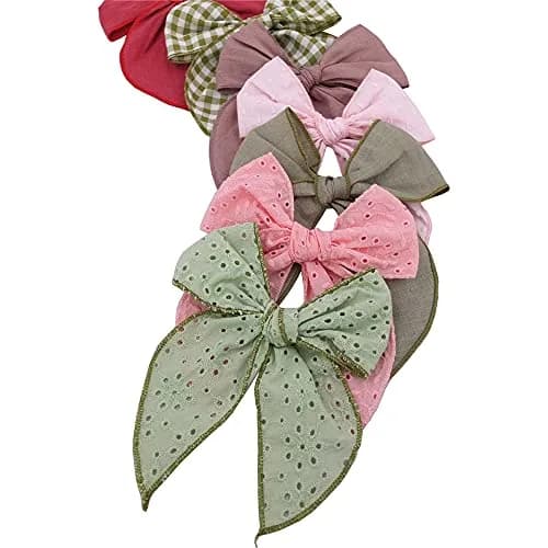 Sugarmelon Hair Clip Large Sailor Bow 12cm | Handmade Linen & Cotton, All Ages thumbnail 7