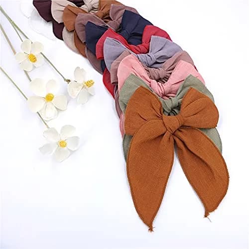 Sugarmelon Hair Clip Large Sailor Bow 12cm | Handmade Linen & Cotton, All Ages thumbnail 8