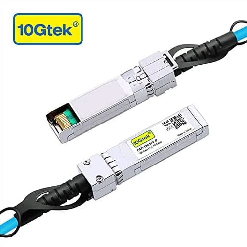 10Gtek 10G SFP+ Twinax DAC Copper Cable 1.5m | Blue, Cisco & Ubiquiti Compatible thumbnail 2